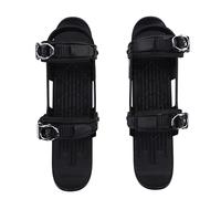 Eminchu Mini Patines de esquí Cortos para Nieve, Patines de Nieve Ajustables US 5-14 EU 35-48, Cuchillas de esquí Cortas con Bolsa de Almacenamiento, Ideales para Zapatos de Invierno y Al Aire (BLACK)