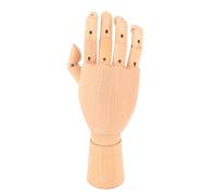 Eminchu Modelo de Mano de Madera, Dedos Artísticos Flexibles y Móviles para Dibujar, Estudiar Anatomía y Arte, Figura de maniquí de Mano Derecha Hecha de Madera de Primera Calidad