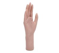Eminchu Modelo de Mano de maniquí Femenino de Silicona Suave, Mano Duradera y Reutilizable para Práctica de Arte de Uñas, Accesorios de Películas, Escaparate de Anillos para Uso Profesional (