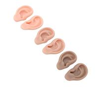 Eminchu Modelo de Oreja de Silicona Orejas Suaves y Flexibles para Práctica 3 Pares en Colores Claros Medio Oscuros Hechos de Silicona Premium