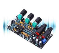 Eminchu Módulo Amplificador Placa AMP de Alto Rendimiento Canal de Sonido de Entrada de Micrófono Dual para Sistemas de Audio Doméstico DC12-24V