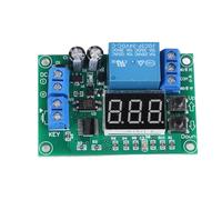 Eminchu Módulo de relé Temporizador con Pantalla Digital de 3 Dígitos, Placa Controladora de relé Temporizador de Ajuste de Botón Programable con Memoria de Apagado, Ideal para Uso Industrial