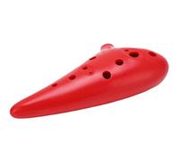 Eminchu Ocarina, C Tune Instrumento Musical de 12 Agujeros, Ocarina con Agujeros Redondeados para los Dedos con Afinación Manual, Ideal para Adultos, Niños y Estudiantes Profesionales (rojo)