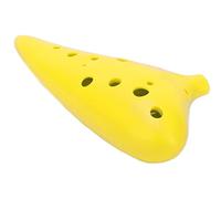 Eminchu Ocarina, C Tune Instrumento Musical de 12 Agujeros, Ocarina con Agujeros Redondeados para los Dedos con Afinación Manual, Ideal para Adultos, Niños y Estudiantes Profesionales (YELLOW)