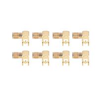 Eminchu Panel Conector RF de 10 Uds., Adaptador Coaxial SMA de 90 Grados para Sistemas GPS y Puntos de Acceso WiFi, Material OFC Duradero