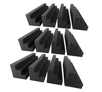 Eminchu Paneles de Espuma Acústica de 12 Piezas, Diseño Insonorizado de Alta Densidad, Azulejos de Pared Ignífugos que Absorben el Ruido, Ideales para Estudios en Casa, Teatro, Oficina y Cine