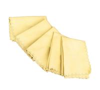 Eminchu Paños de Limpieza de Piano de Algodón, 5 uds., para Pulir Instrumentos Musicales como Guitarra, Violín, de Gran Tamaño (YELLOW)