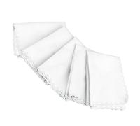 Eminchu Paños de Limpieza de Piano de Algodón, 5 uds., para Pulir Instrumentos Musicales como Guitarra, Violín, de Gran Tamaño (WHITE)