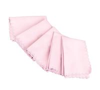 Eminchu Paños de Limpieza de Piano de Algodón, 5 uds., para Pulir Instrumentos Musicales como Guitarra, Violín, de Gran Tamaño (PINK)