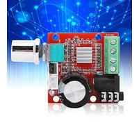 Eminchu Placa Amplificadora PAM8610, Mini Módulo de Volumen Estéreo Digital, Amplificador de Potencia de 10 W para Altavoces Domésticos, Compacto 8 V-12 V, 1 Unidad