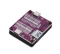 Eminchu Placa de Prueba de Cable USB, Comprobador de Cable de Datos USB Tipo C de Doble Extremo, Probador de Compatibilidad Integral con 24 Indicadores LED, Ideal para Detección de Estado de Pin