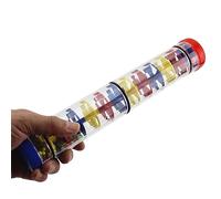 Eminchu Rainmaker Rain Stick Shaker Divertido Juguete Educativo para el Aprendizaje Musical para Niños de 1 Año en Adelante Hecho de Plástico Seguro 1 Unidad (3 Sección)