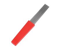 Eminchu Rascador de Guiro de Percusión Manual, Diseño de Fácil Agarre de Acero Inoxidable para Artistas Intérpretes o Ejecutantes, 1 Unidad