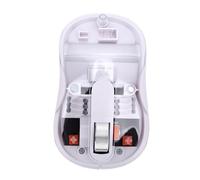 Eminchu Ratón Inalámbrico Transparente Silencioso Recargable RGB 2.4 GHz | **Optical Pointer, ABS Shell, Silent Clicking, 800 1200 1600 DPI, 300mAh Battery, Laptop Office, IOS** **Traducción:**