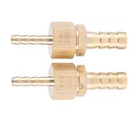 Eminchu Reductor de de Púa de Manguera de Ajuste de Latón de 2 Piezas, Conector de Enchufe Reductor de 4 Mm a 8 Mm, Conector de Buena Dureza y Plasticidad para Mantenimiento de Tuberías