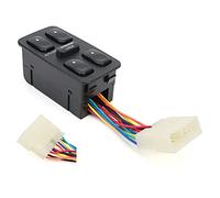 Eminchu Reemplazo del Interruptor de Control de la Ventana Eléctrica para Elantra 1992-1994 Elevalunas Eléctrico de Metal ABS Duradero de Alta Sensibilidad 1 Unidad