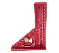 Eminchu Regla de Medición de Múltiples ángulos 3D, Transportador Cuadrado de Carpintería de Aleación de Aluminio de 0-180 Grados, Regla de Inglete con Superficie Anodizada, Ideal para Ingenieros, (#1)