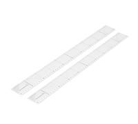 Eminchu Reglas para Acolchar Acrílico Transparente 5x50cm Diseño Profesional para Costura Artesanal DIY Juego de 2 Piezas