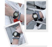 Eminchu Reloj Deportivo Electrónico LED, Reloj Inteligente Luminoso Impermeable para Niños y Niñas, Diseño Liviano para Uso Diario, (Black)