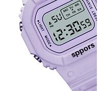 Eminchu Reloj Deportivo Electrónico LED, Reloj Inteligente Luminoso Impermeable para Niños y Niñas, Diseño Liviano para Uso Diario, (Purple)