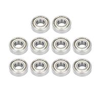 Eminchu Rodamientos Rígidos de Bolas Radiales de Alto Rendimiento para Micromotores 698Z, Paquete de 10, 8 Mm de Diámetro Interior y 19 Mm de Diámetro Exterior