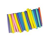 Eminchu Rodillo para el Cabello Flexible, Juego de 42 Rulos para Rizar sin Calor, 7 Tamaños de Rulos con Bolsa de Almacenamiento Azul, Ideal para Cabello Corto, Mediano y Largo, Salón de Belleza, Uso