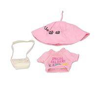 Eminchu Ropa de Juguete de Peluche de Pato Lindo Vestido Amarillo para el Tiempo de Juego de los Niños, Material Lavable y Respetuoso con la Piel, Juego de 3 Piezas (Yo escribo)