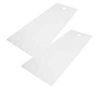 Eminchu Sábana de Salón Transpirable Resistente Al Aceite Impermeable para Salón de Belleza, Masajes, SPA 200 X 75 Cm 2 Piezas (WHITE)