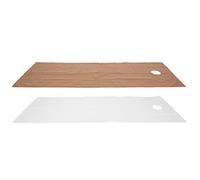 Eminchu Sábanas Desechables 2 Piezas Fundas Impermeables y Amigables con la Piel para Salones de Belleza y Terapia de Masaje, Fibra de Poliéster 200 X 75 Cm (Blanco + marrón oscuro)