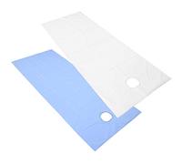 Eminchu Sábanas Desechables 2 Piezas Fundas Impermeables y Amigables con la Piel para Salones de Belleza y Terapia de Masaje, Fibra de Poliéster 200 X 75 Cm (Blanco Azul)