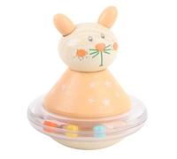Eminchu Sonajero de Madera de Calidad para bebé, Bonito Diseño de Animal, Sonajero con Sonido Brillante y Nítido para Bebés de 0 a 3 Años, Descubre Habilidades Motoras de Exploración, Sentido Musical