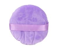 Eminchu Soplo de Polvo Grande, Suave y Suelto para Aplicación de Maquillaje, Perfecto para Todo Tipo de Piel, Material Swansdown Lavable, 1 X Ultra Grande para un Uso Fácil (PURPLE)