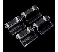 Eminchu Soporte para Estante de Cubierta de Vidrio para Acuario, Soporte Fuerte para Pecera de Acuario con 4 Clips Acrílicos para Vidrio de 6 a 12 Mm, Accesorios para Tanques de Mascotas para Todo