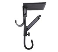 Eminchu Soporte para Repisa de Guirnalda y Calcetín, Ganchos Ajustables Antideslizantes para Chimenea, Juego de Ganchos de Metal 2 en 1 para Decoraciones Navideñas (Black)