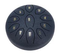 Eminchu Tambor de Lluvia de 6 Pulgadas, Hermoso Tambor de Mano de Acero Al Carbono para Decoración de Jardín Tranquilo Al Aire Libre (BLUE)