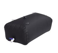 Eminchu Tanque de Vejiga de Agua, Tela Plegable 500D de 63 Galones | Contenedor Portátil, Tela de PVC de Doble Capa, Entrada de Manguera y Válvula de Cierre, Uso en Plataforma para RV y