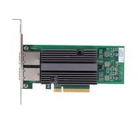 Eminchu Tarjeta Adaptadora Ethernet de 10 GB, Tarjeta de Red PCIe X8 de Doble Puerto RJ45, de bajo Consumo de Energía para Virtualización de Servidores, Compatible con Temperatura de Funcionamiento