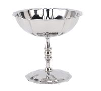 Eminchu Taza para Helado de Acero Inoxidable, Tazón de Postre con Acabado de Espejo Resistente, Base Ancha Antideslizante para Servir, Ideal para Yogur, Pudín, Aperitivos en Casa, Cafetería y (Taza