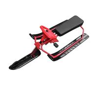 Eminchu Trineo Snow Racer, Tabla Deslizante de Trineo de esquí para Niños y Adolescentes, Deportes de Invierno Al Aire, Deslizador de Hierba de de Nieve de Metal con Volante y Frenos Dobles, Ideal