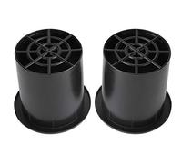 Eminchu Tubo Inversor de Altavoz Duradero para Efecto de Graves Mejorado, Apertura de 100mm para Altavoces de 8-12 Pulgadas, Plástico ABS, 2 uds.
