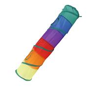 Eminchu Túnel de Juego para Mascotas, Juguete Interactivo de Túnel para Gatos Arcoíris para Gatos de Interior, 44x9,8 Pulgadas, Hecho de Poliéster Resistente Al Desgarro