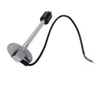 Eminchu Unidad Emisora de de Alta Precisión y Kit de Medidor para Vehículos Recreativos, Camiones y Barcos, Protección IP67 de Acero Inoxidable de 11 Pulgadas (Esfera negra, bisel negro.)