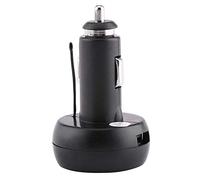 Eminchu Voltímetro con Pantalla Digital LED Dual, Cargador de Coche USB para Automóviles, SUV, Camiones, Carcasa Negra de Plástico Metálico, 50g de Peso (verde+rojo)