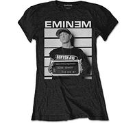 Eminem - T-Shirt # L Black Femmina # Arrest