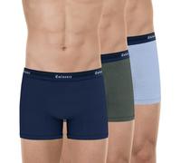 Eminence - Juego de 3 Boxers para Hombre Tailor, Azul Lavanda/Verde/Marino - Cinturón Marino, L