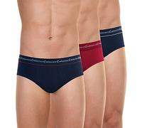 Eminence LOT DE 3 SLIPS TAILLE BASSE - Calzoncillo unisex, Mehrfarbig (marine/rouge/anthracite), 7/XXXL