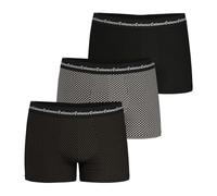 Eminence - Lote de 3 Boxers para Hombre Business Print - Algodón Premium Elastano - Frontal y Costuras Forradas - Boxer Stretch - Label Oeko-Tex Standard 100, Camel/Negro, M