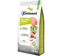 Eminent Cat Light/Estéril | High Premium Comida para gatos sin gluten |Alimento seco para gatos con sobrepeso y castrados 10 kg