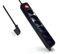 Eminent em3923 base múltiple 1,8 m 6 salidas ac negro