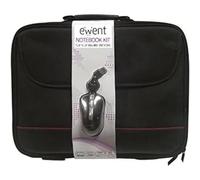 Eminent EW2505 - Maletín para Ordenador portátil 16.1" + ratón USB, Negro